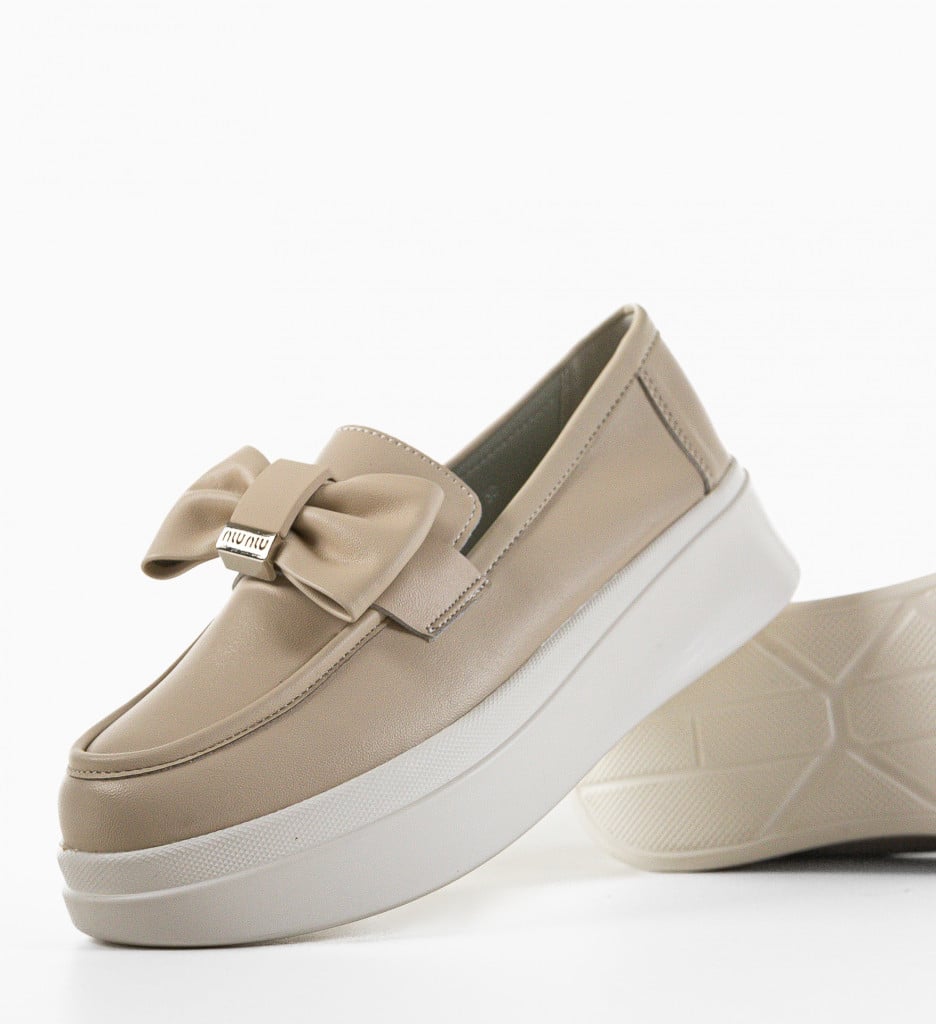 Pantofi Casual Dama Volga Bej - Confort și Stil - imagine 8