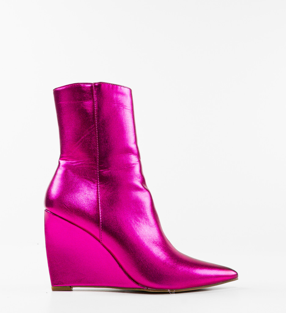 Botine Dama Delila Fuchsia - Eleganță Vibrantă - imagine 5