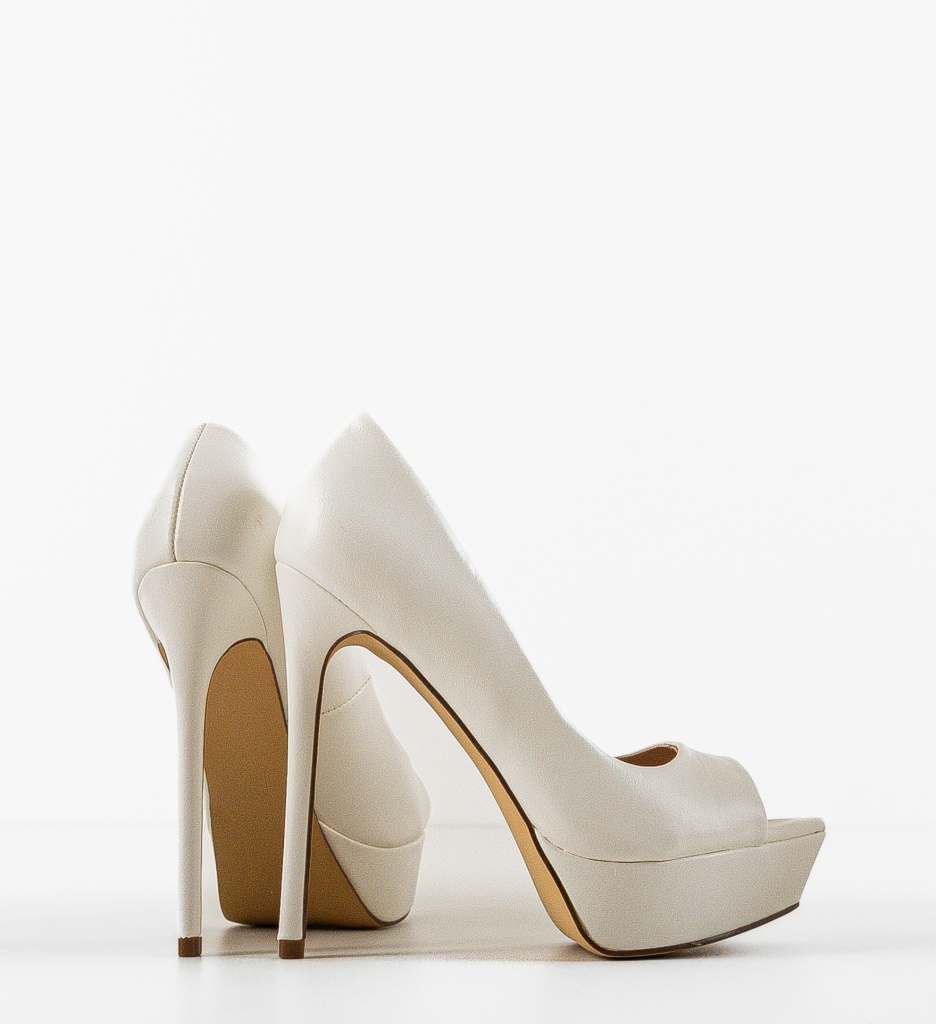 Pantofi Ferguson Albi Eleganți cu Toc Comfort - imagine 3