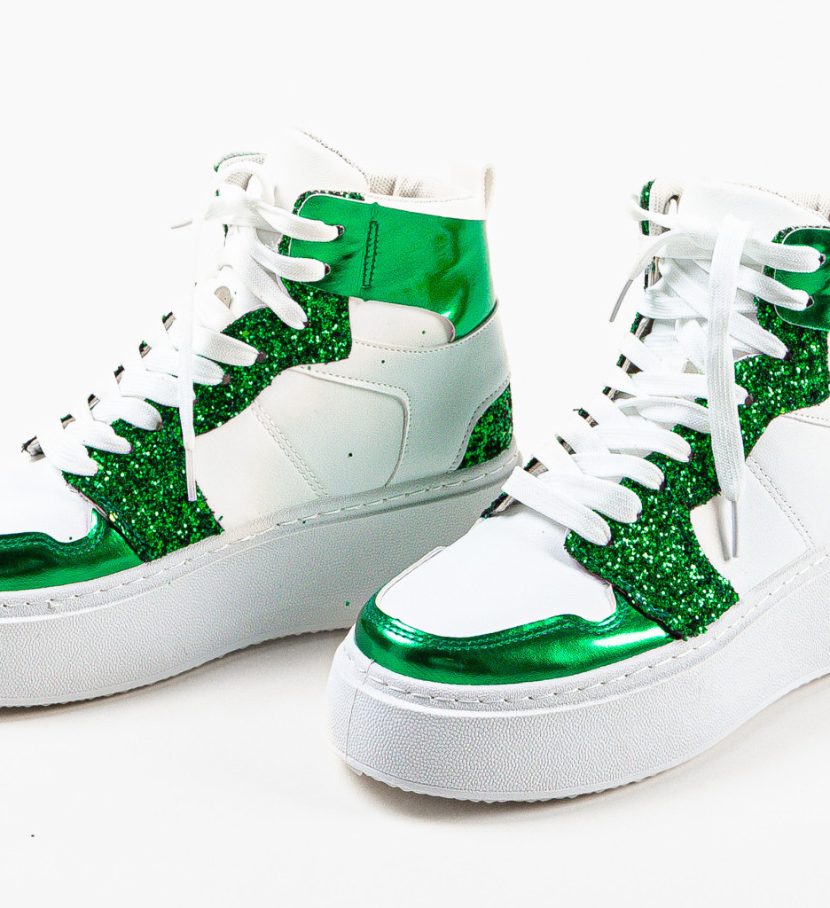 Sneakers Dama Smithy Verzi | Confort Sport - imagine 6