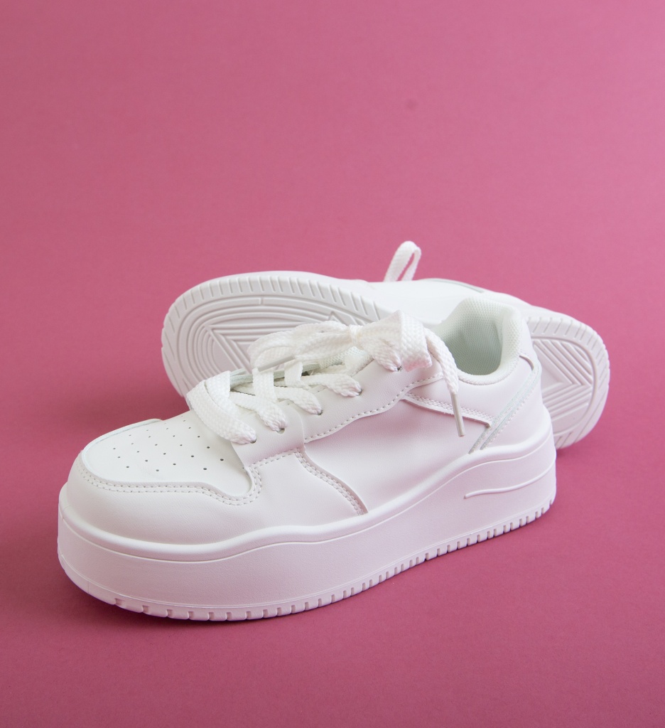 Sneakers Dama Kramy Albi - Confort și Stil - imagine 3
