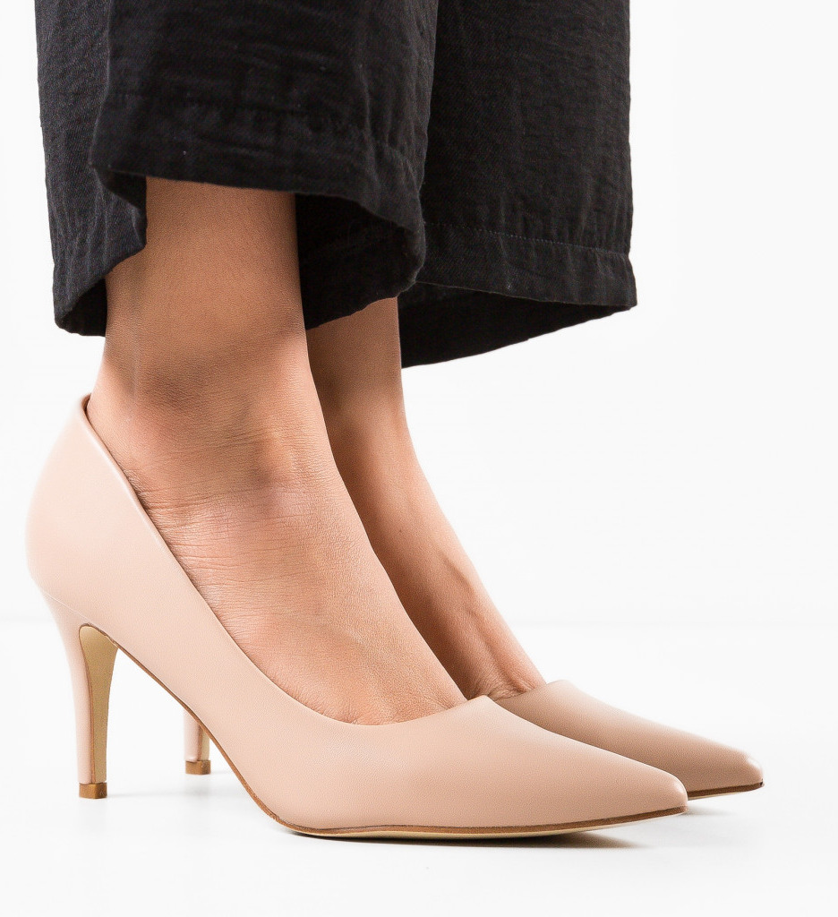 Pantofi Vinnie Bej eleganți - confort stilat - imagine 3
