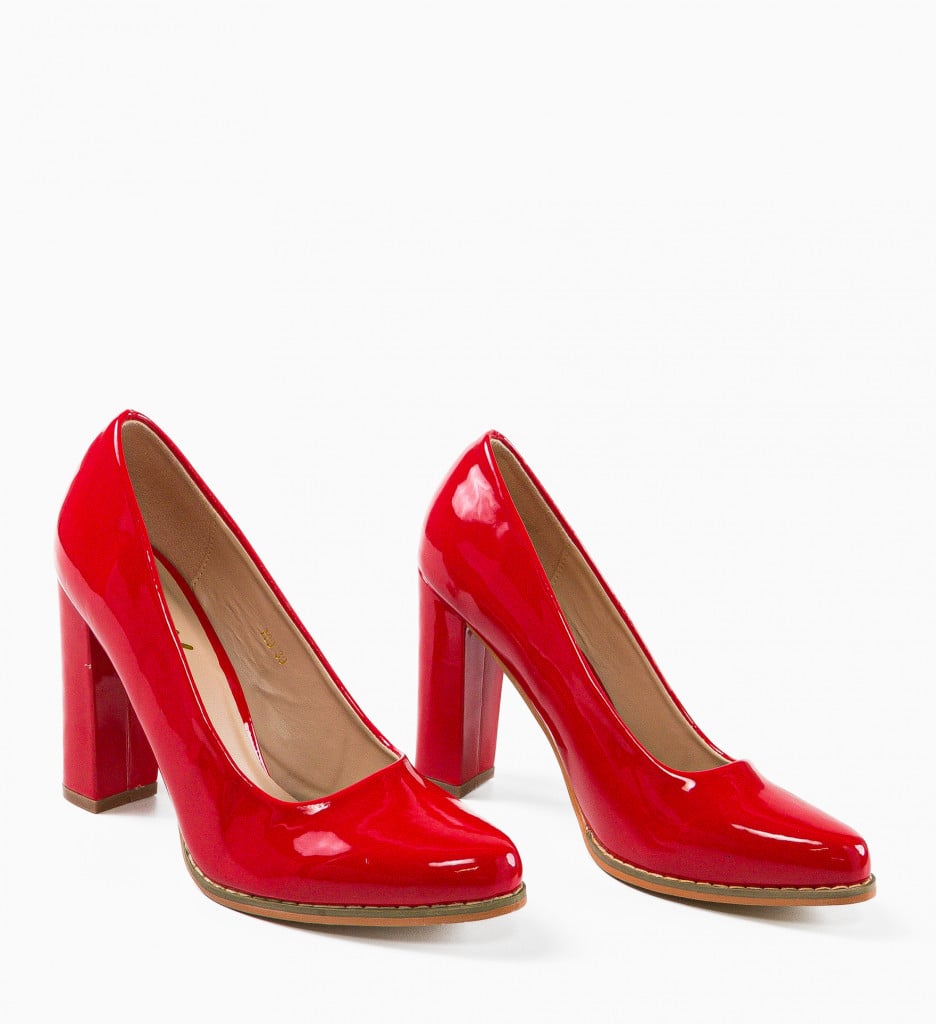 Pantofi Dama Sulfo Rosii - Eleganță și Stil - imagine 10