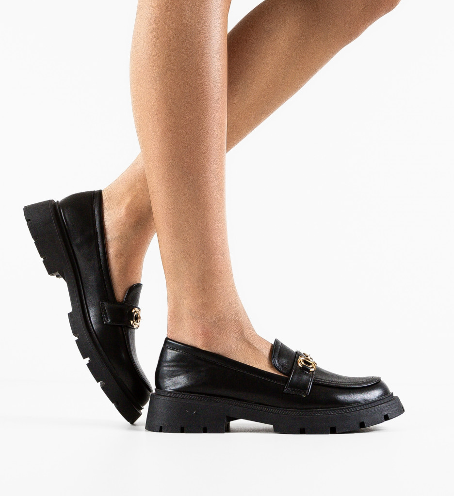 Pantofi Casual Sloan Negri - Confort și Stil Zilnic - imagine 4