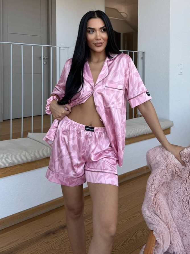 Pijama Damă 2 Piese Satin Delis – Confort & Stil - imagine 6