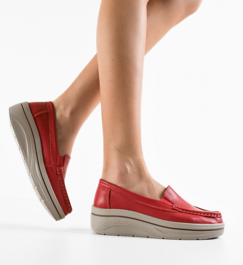 Pantofi Casual Brienne Rosii - Confort și Stil