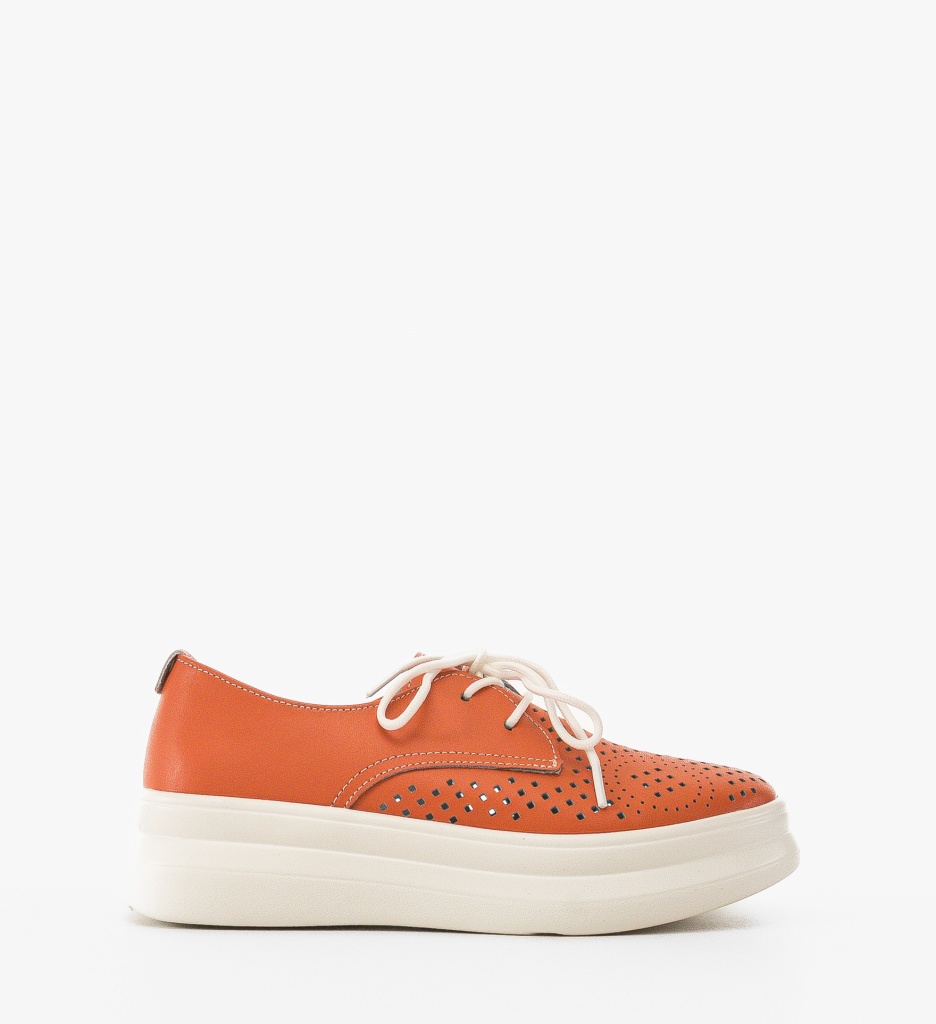 Pantofi Casual Dama Portocalii - Confort și Stil - imagine 6
