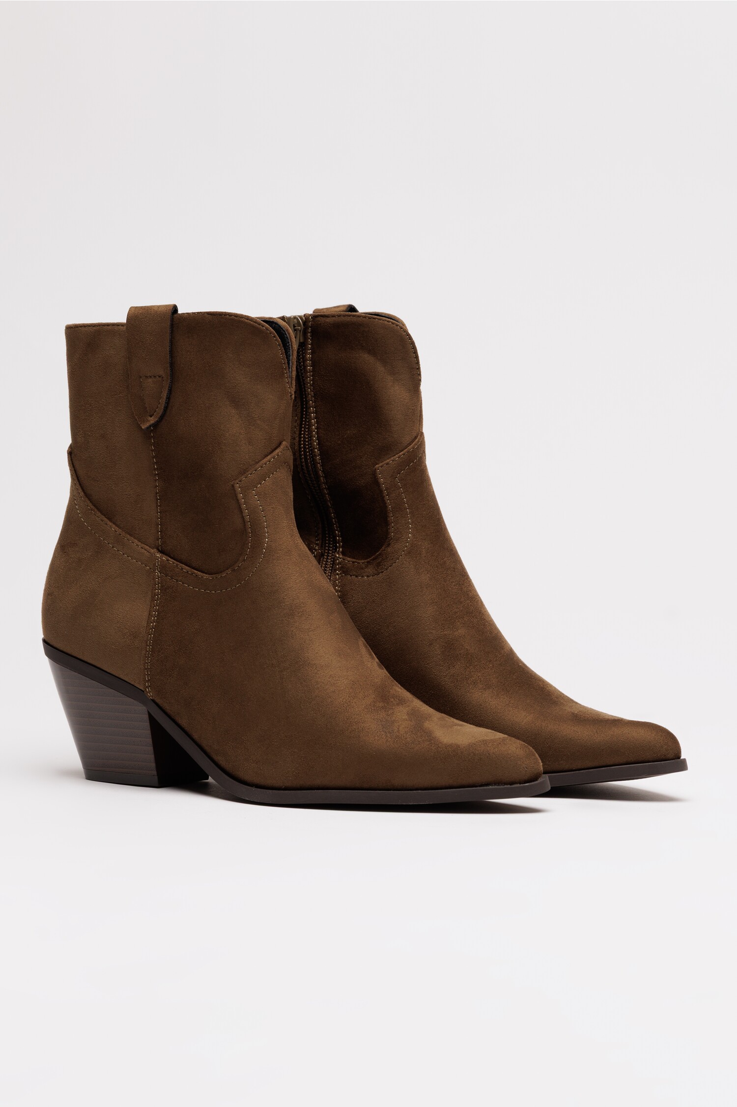 Ciocale Western Piele Ecologică Kaki