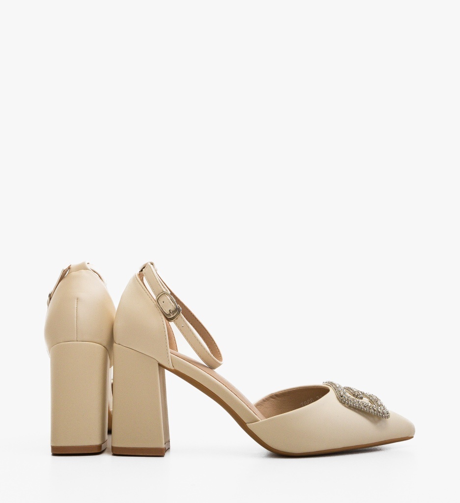 Pantofi cu toc Gimi Bej – Eleganță și Stil - imagine 6