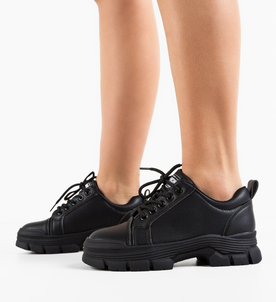 Pantofi Casual Tillie Negri - Confort și Stil - imagine 3
