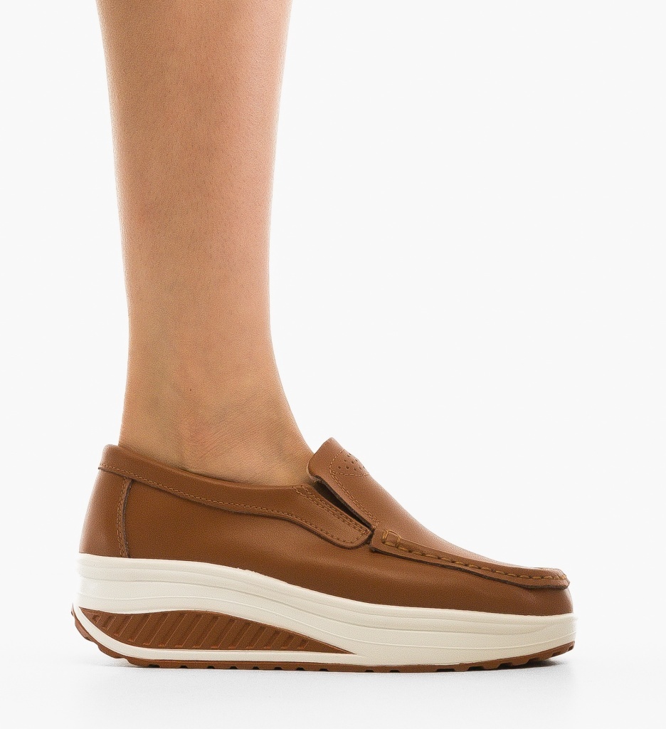 Pantofi Casual Eliot Camel - Confort & Stil - imagine 5