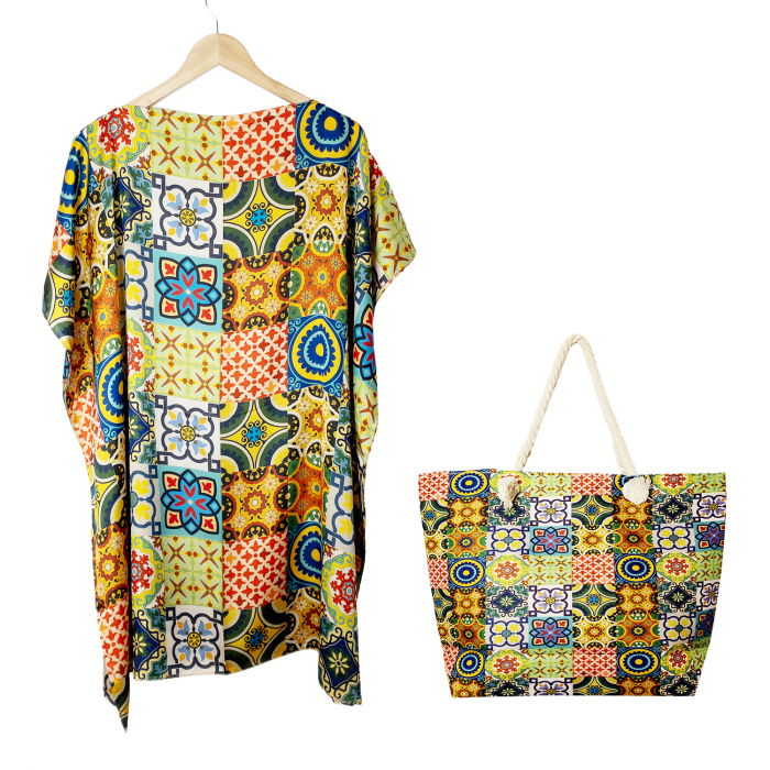 Set Rochie Poncho & Geanta Marocan | Stil Veritabil