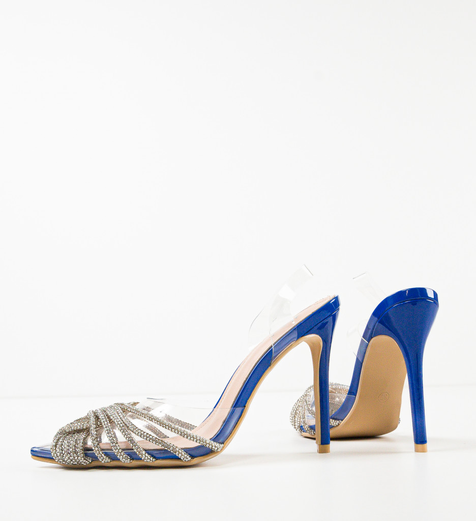 Pantofi Toc Rawne Albastru - Eleganță și Stil - imagine 8