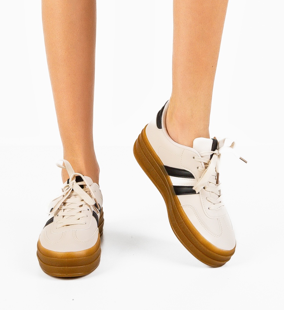 Sneakers Dama Chlebek Bej | Confort și Stil - imagine 5