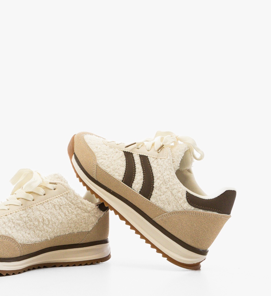 Sneakers Dama Namir Bej | Confort și Stil - imagine 3