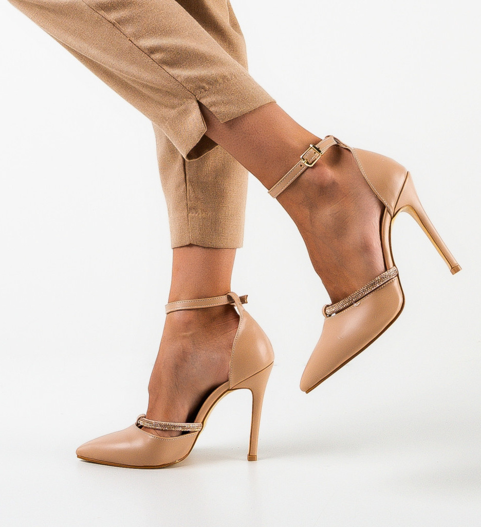 Pantofi Naban Nude - Eleganță și Confort - imagine 4