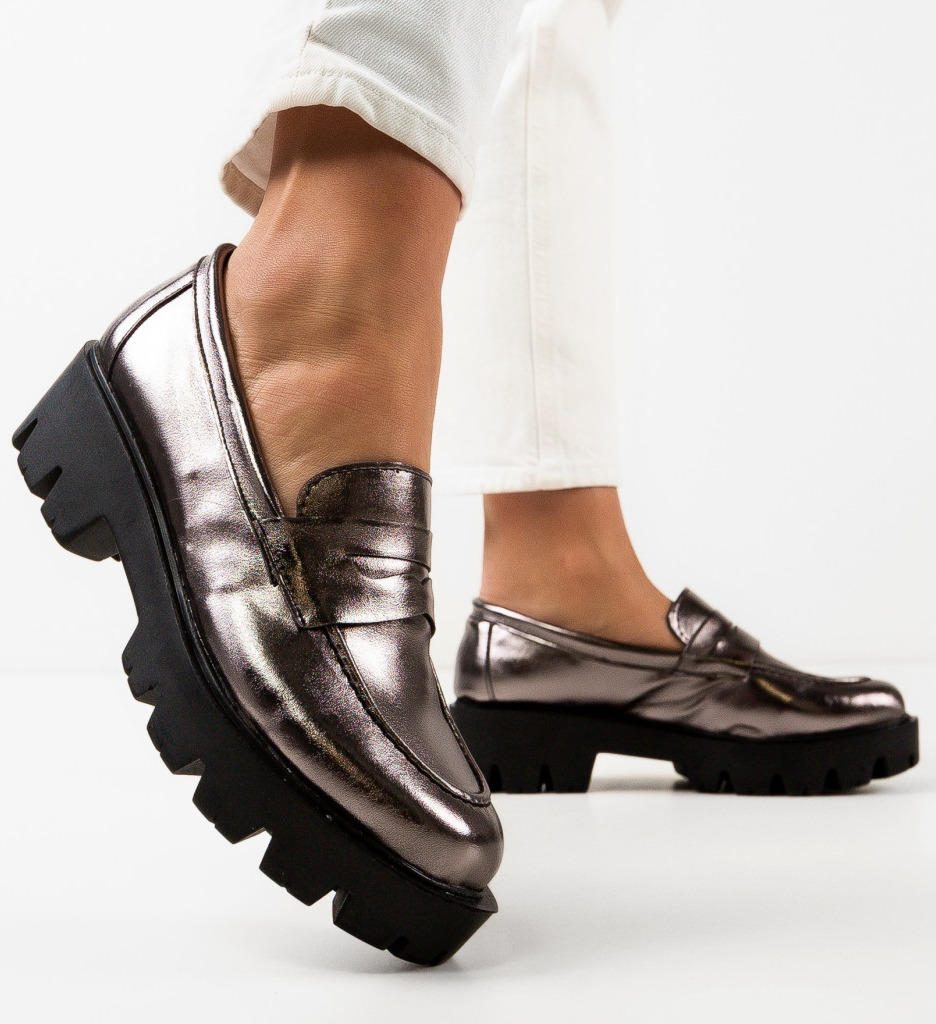 Pantofi Casual Dama Kardy Gri - Confort și Stil - imagine 3