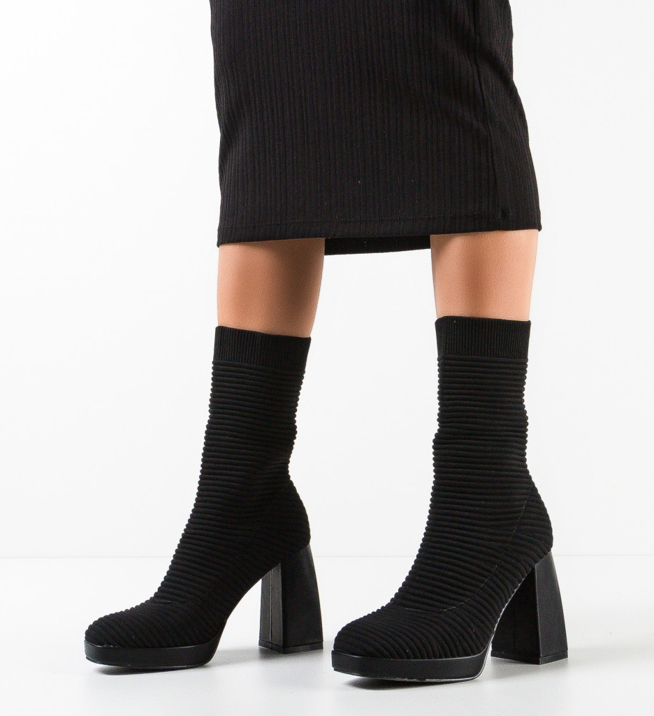 Cizme Dama Erok Negre | Eleganță și Stil - imagine 2