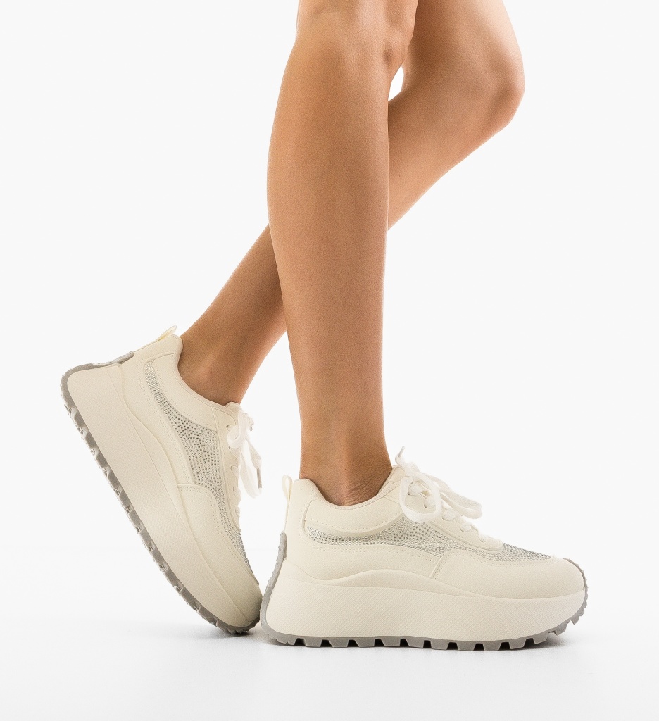 Sneakers Dama Comy Albi | Confort și Stil