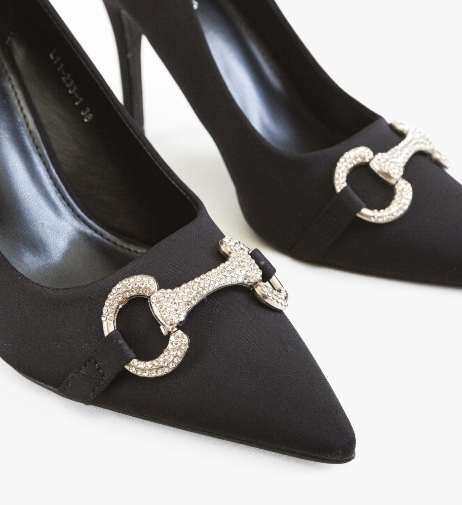 Pantofi dama cu toc Fatima Negri Eleganți - imagine 3