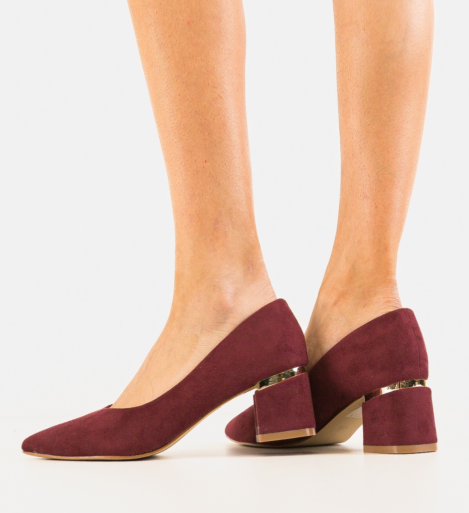Hazmelo Pantofi Grena - Eleganță la fiecare pas - imagine 3