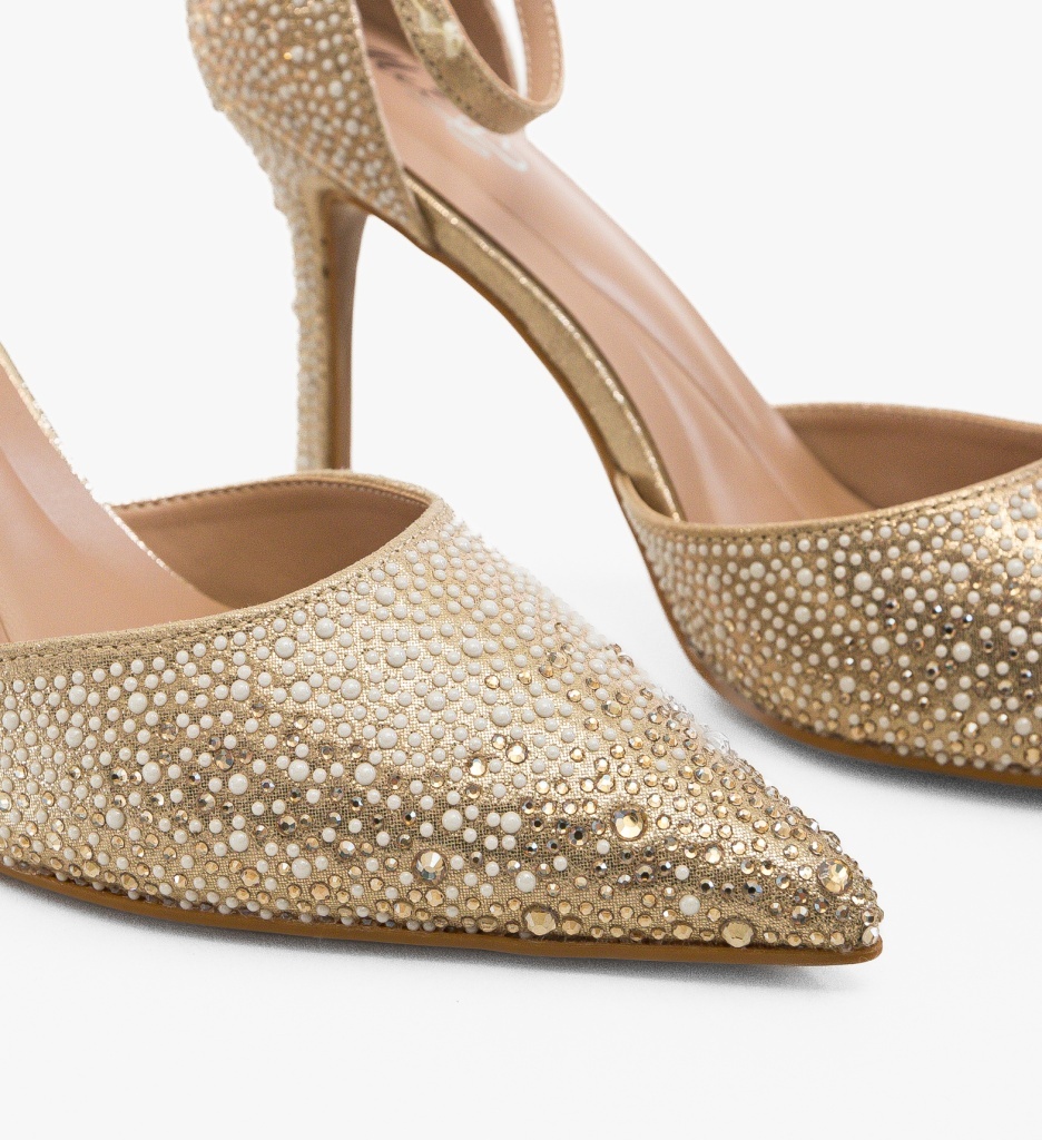 Pantofi Dama Pillpe Aurii Eleganți - imagine 4