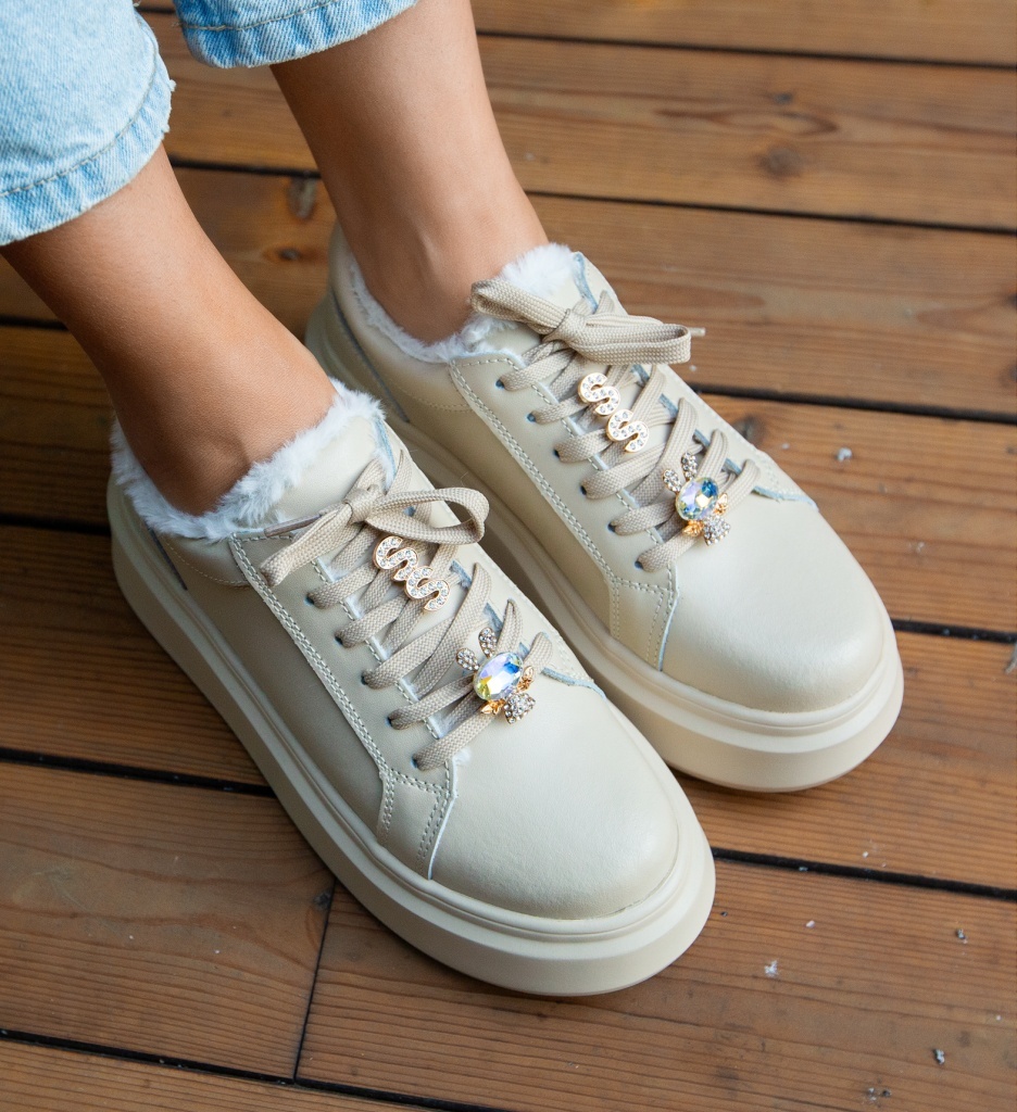 Sneakers Dama Neraro Bej | Confort și Stil