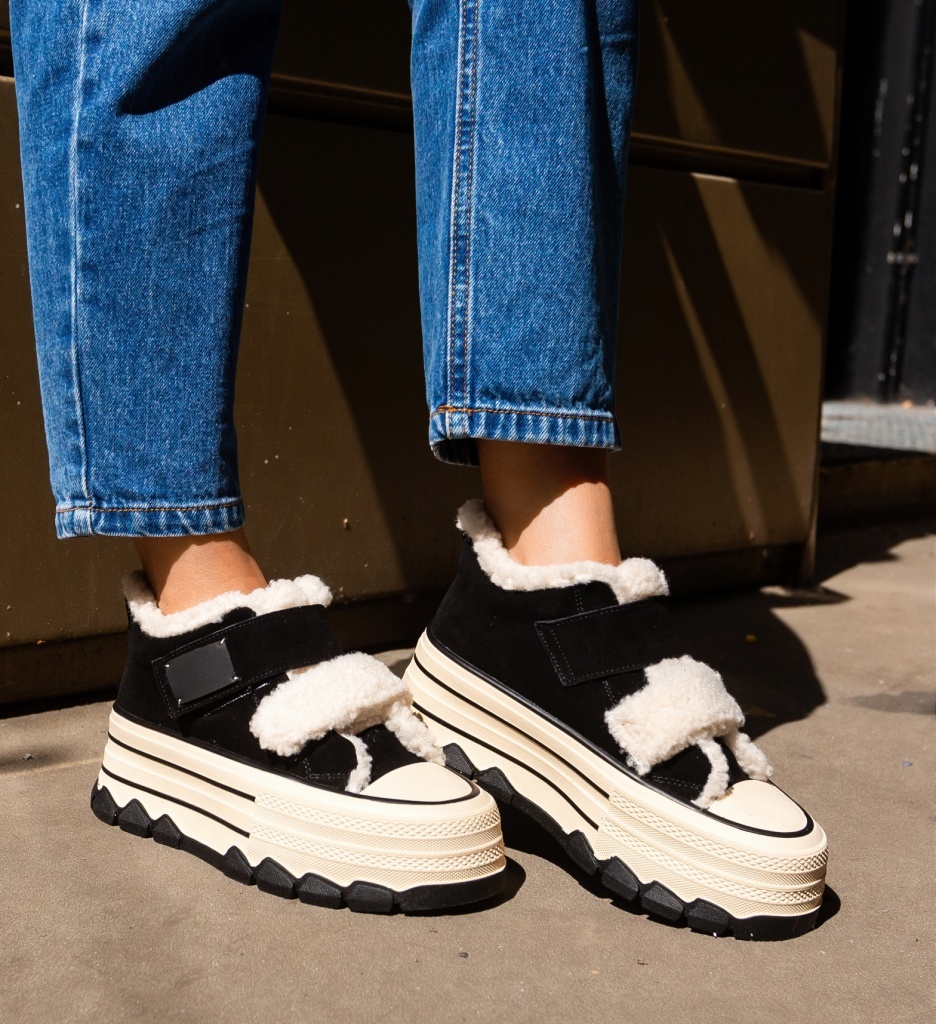 Sneakers Dama Ojuh Negri - Confort și Stil - imagine 6