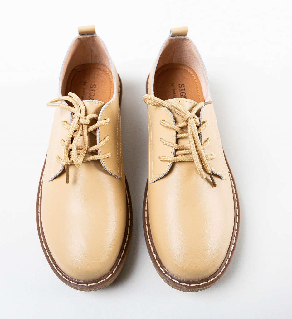 Pantofi Casual Doria Bej - Confort și Stil - imagine 5
