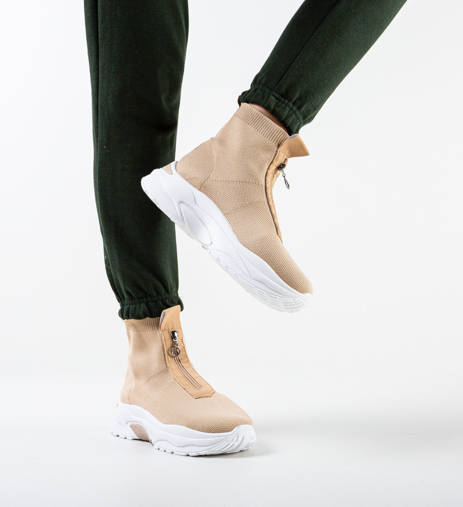 Sneakers Eshan Khaki - Confort si Stil Sport - imagine 4