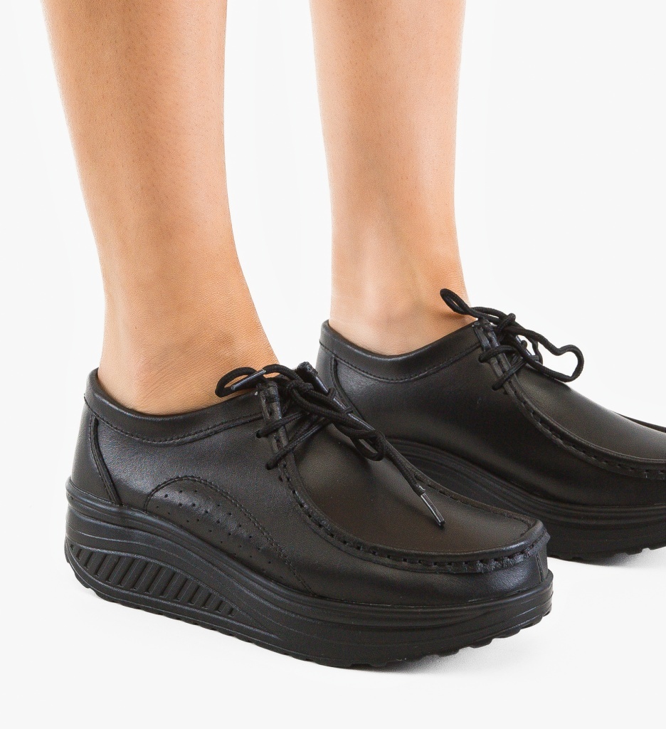 Pantofi Casual Roly Negri | Confort & Stil