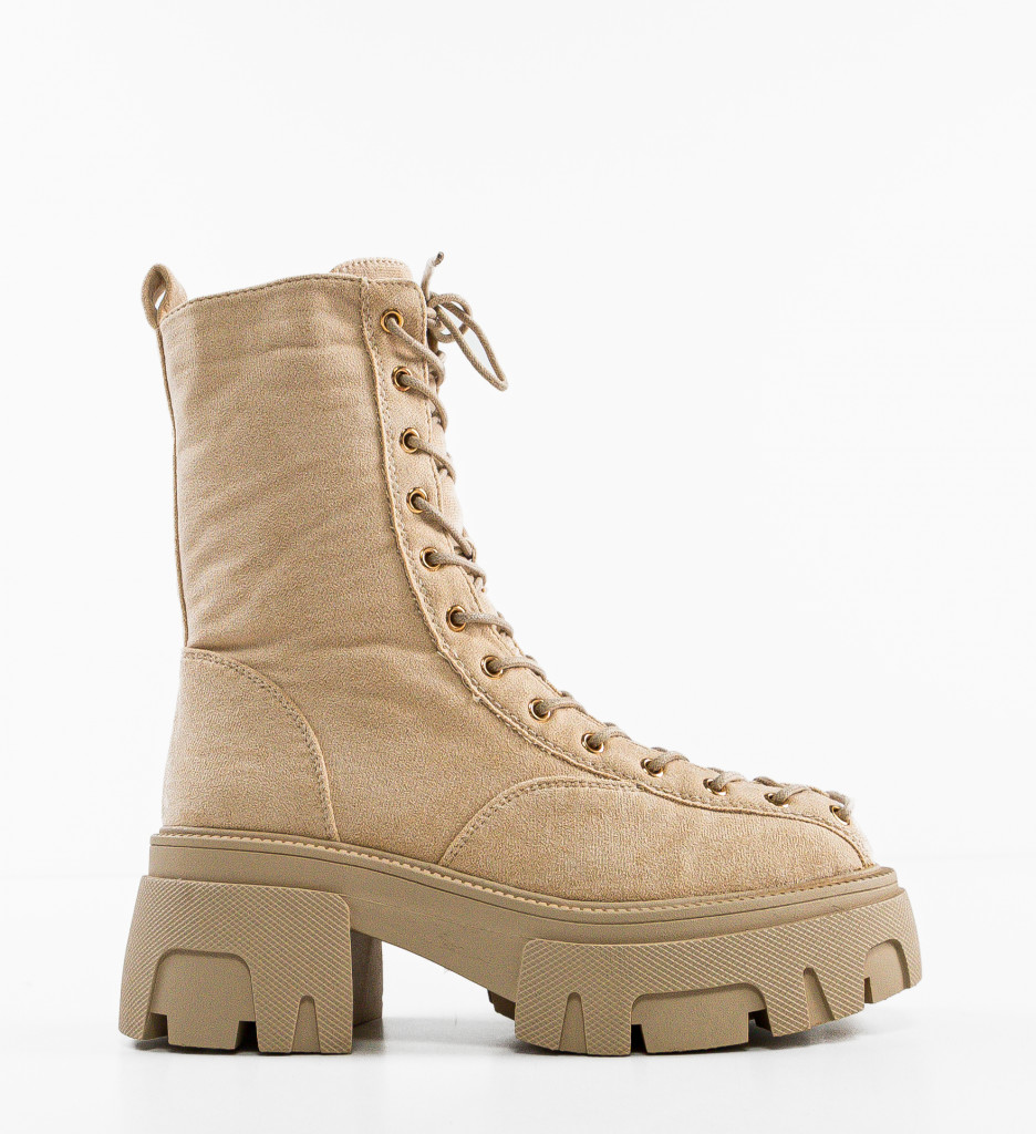 Ghete Dama Bej Elegante - Confort & Stil - imagine 5