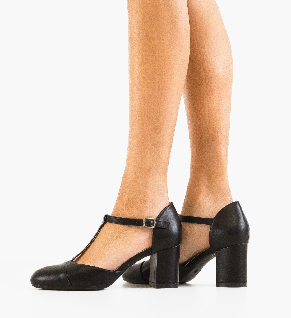 Pantofi Dama Ambe Negri | Toc Eleganți - imagine 2