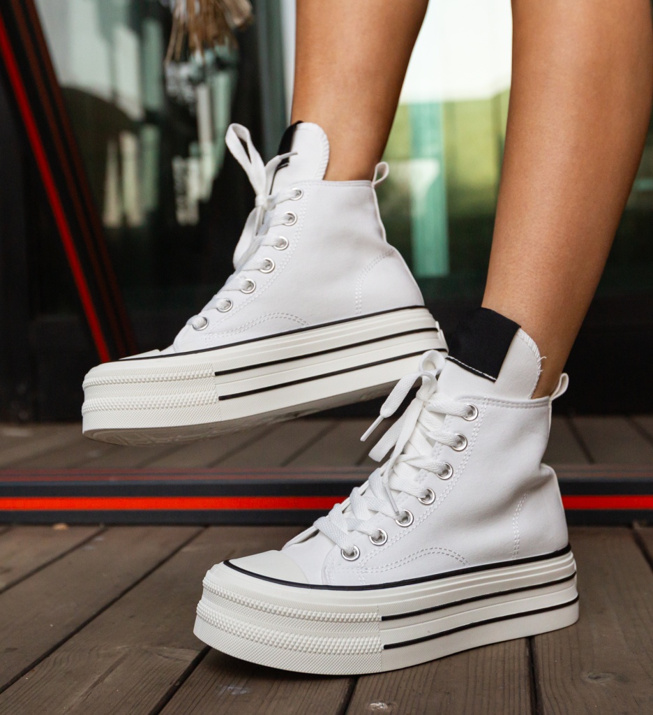 Pantofi Sport Dama Janice Albi - Confort Urban - imagine 4