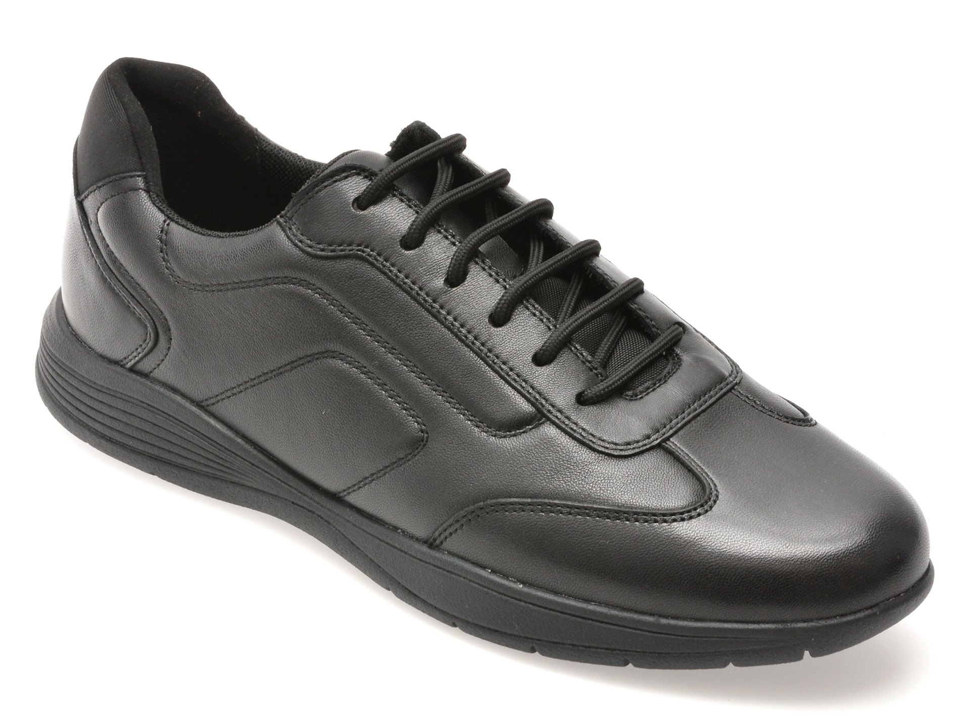 Pantofi Geox Negri din Piele - Confort Respirabil