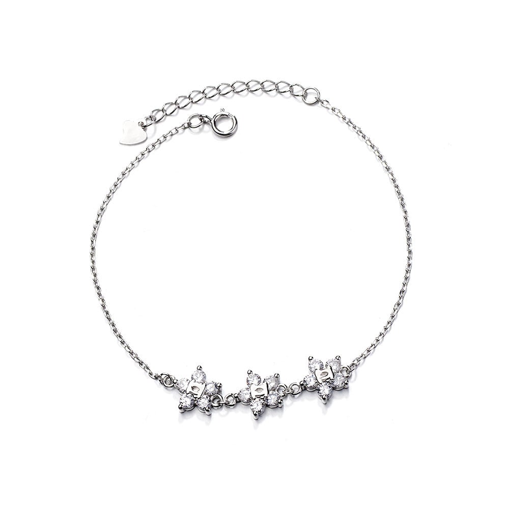 Brățară Delis Argint 925 cu Model Flori