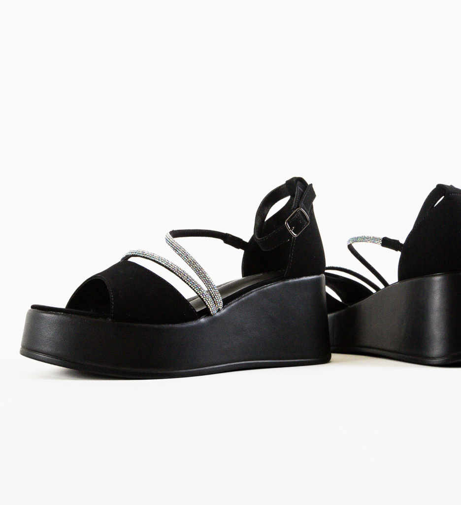 Platforme Jaida Negre - Eleganță și Confort - imagine 5