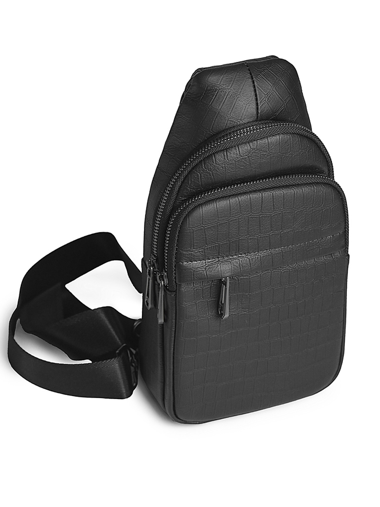 Geanta barbati piele naturala neagra 1014B Gallantry