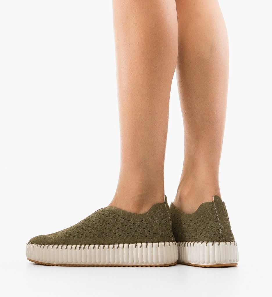 Pantofi Casual Berrt Verzi - Confort și Stil