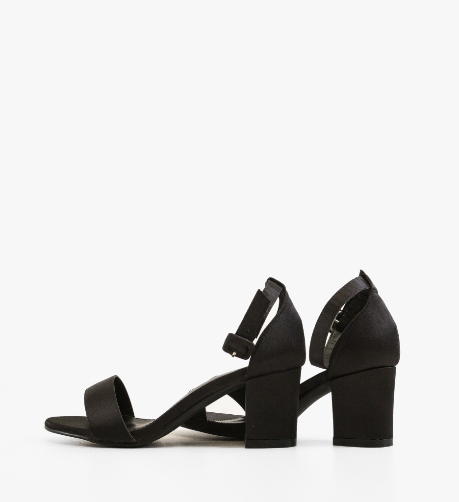 Sandale Meghan cu Toc Elegant | Negru - imagine 5