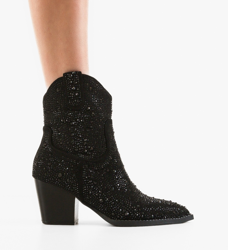 Botine Dama Philis Negre - Eleganță și Stil - imagine 6