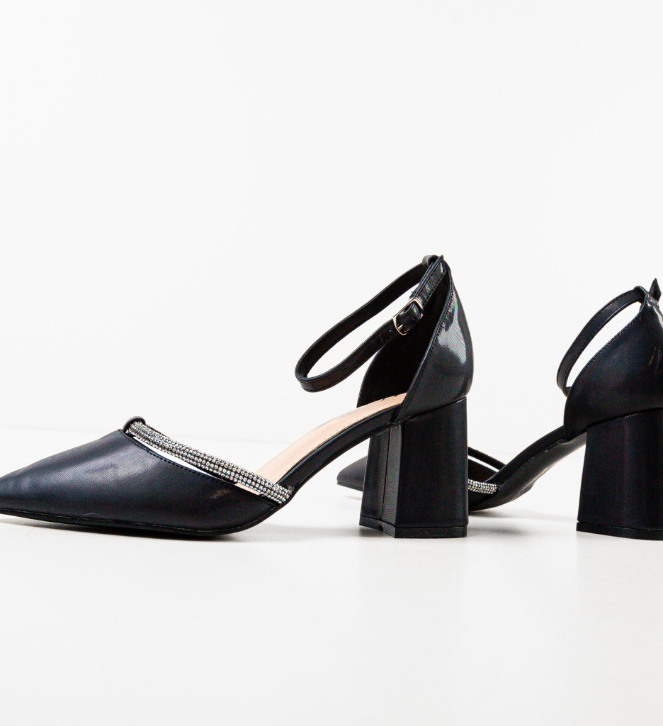 Pantofi Lylama Negri cu Toc - Eleganță și Stil - imagine 7
