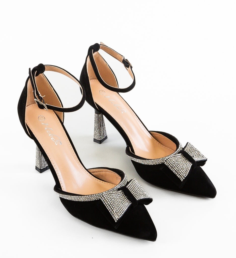 Pantofi Stiletto Tauler Negri - Eleganță Pură - imagine 2