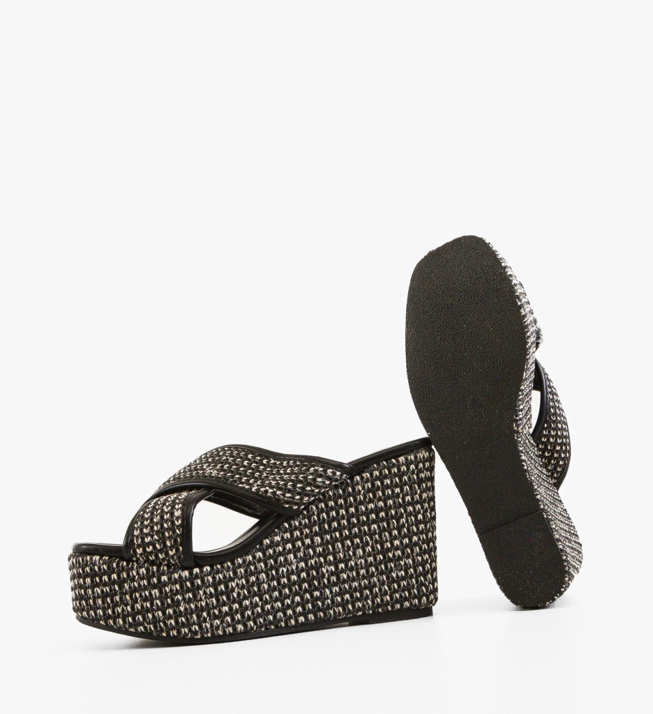 Sandale Platforma Moretti Negre | Stil si Confort - imagine 7