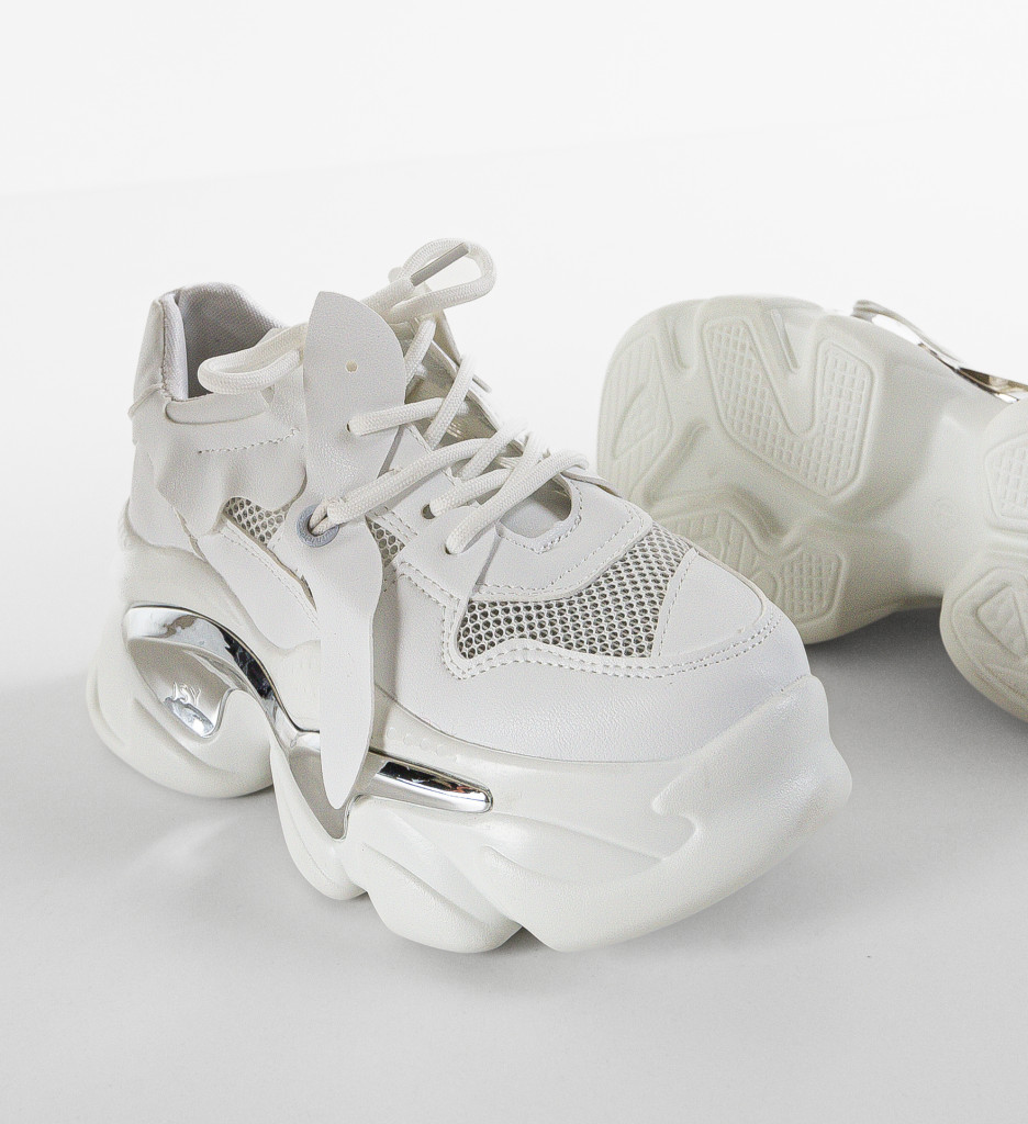 Sneakers Dama Koskol Albi - Confort și Stil - imagine 6