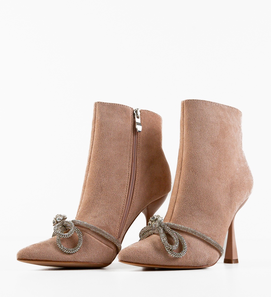 Botine Dama Csorba Nude - Eleganță și Stil - imagine 6