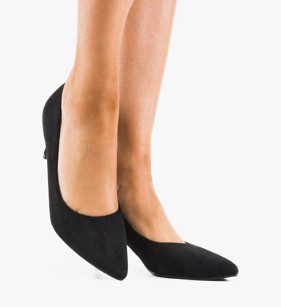 Pantofi Cheloo Negri cu Toc Eleganți - imagine 2