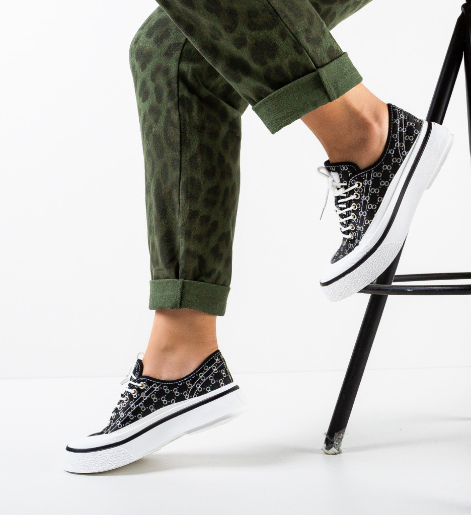 Pantofi Sport Serenity Negri - Confort și Stil - imagine 2