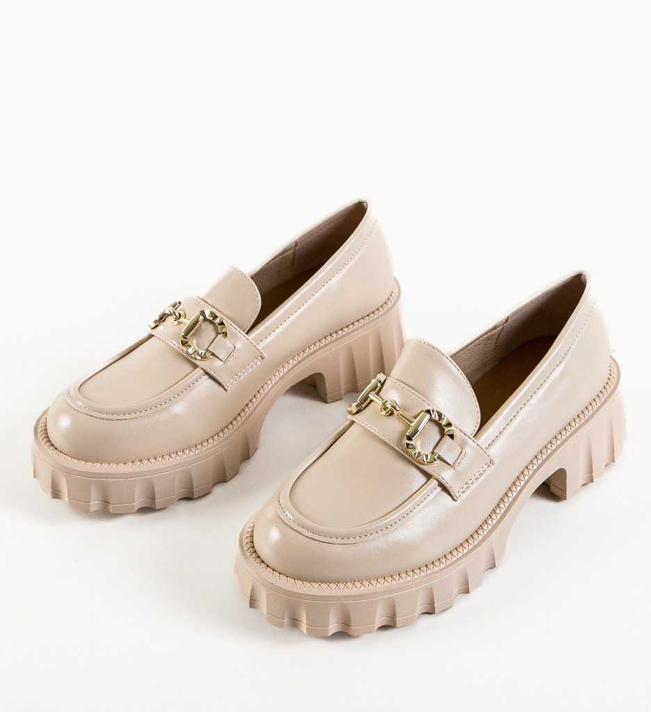 Pantofi Casual Alyena Bej - Confort Zilnic - imagine 8