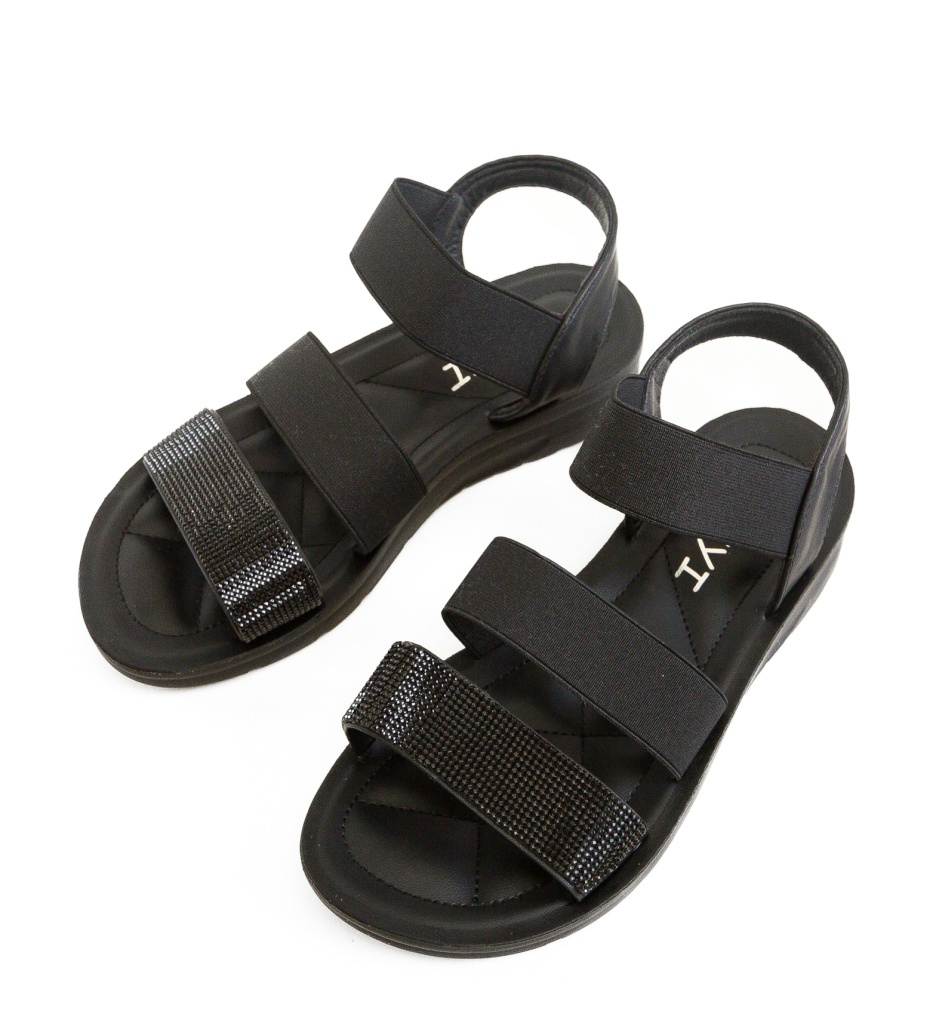 Sandale Dama Bruc Negre Elegante și Confortabile - imagine 5